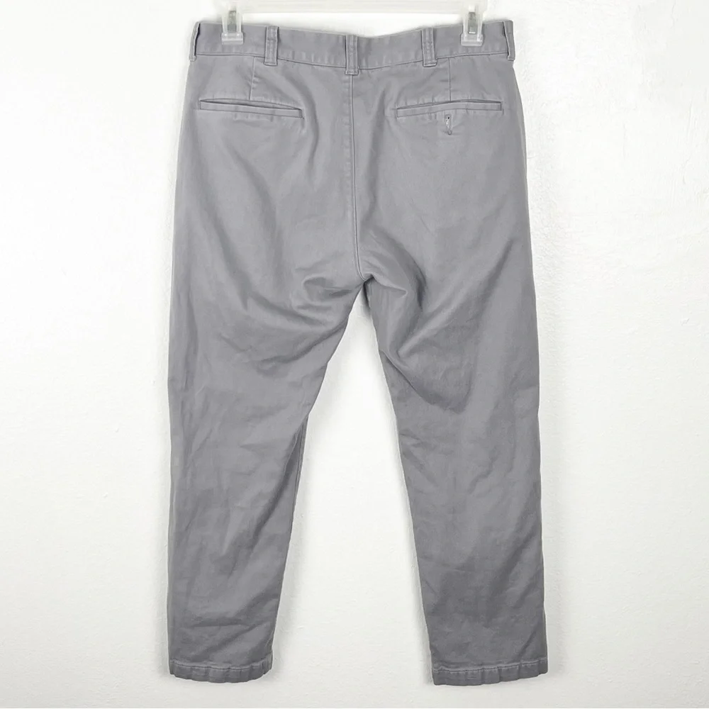 J. CREW Mercantile Flex Light Gray Fleece Lined Pants, Size 33 x 30